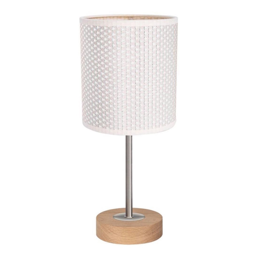 Bordlampe BENITA 1xE27/60W/230V 30 cm cremefarvet/eg