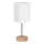 Bordlampe BENITA 1xE27/60W/230V 30 cm hvid/eg