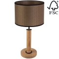 Bordlampe BENITA 1xE27/60W/230V 48 cm brun/eg – FSC certificeret