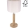 Bordlampe BENITA 1xE27/60W/230V 48 cm cremefarvet/eg – FSC certificeret