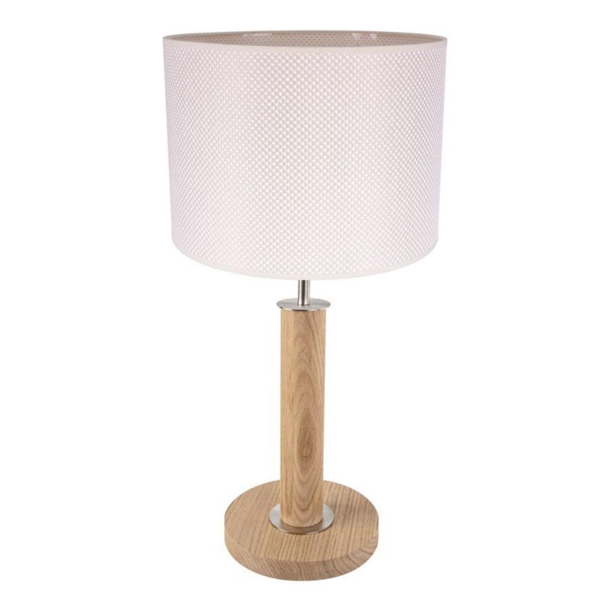 Bordlampe BENITA 1xE27/60W/230V 48 cm cremefarvet/eg