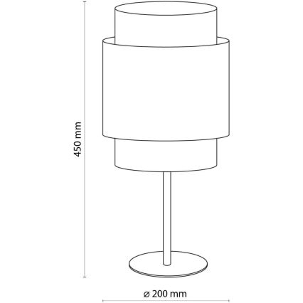 Bordlampe BOHO 1xE27/15W/230V sort/rattan