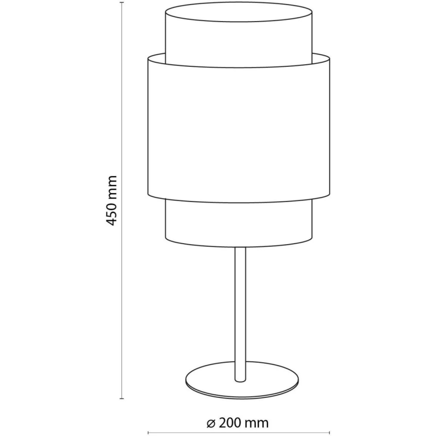 Bordlampe BOHO 1xE27/15W/230V sort/rattan