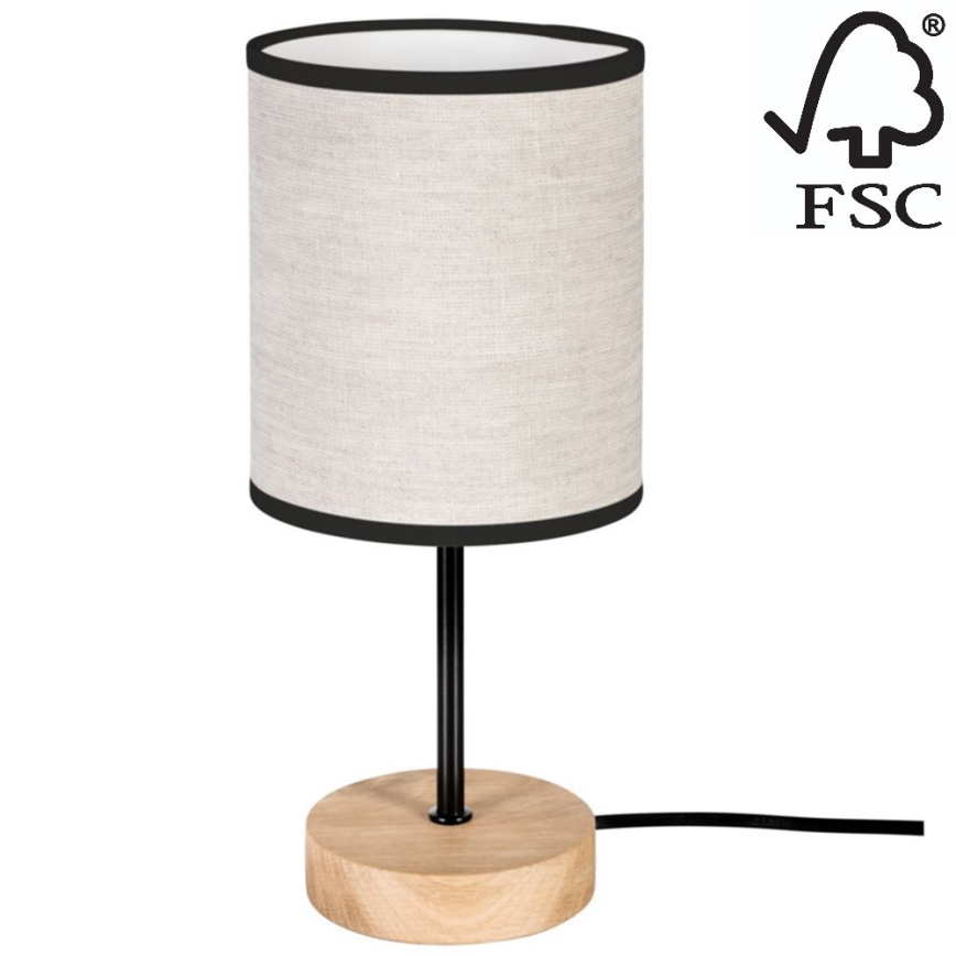 Bordlampe BOHO 1xE27/25W/230V eg - FSC-certificeret