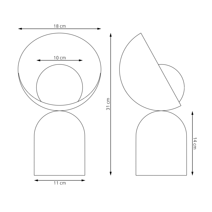 Bordlampe BOTO 1xG9/8W/230V beige
