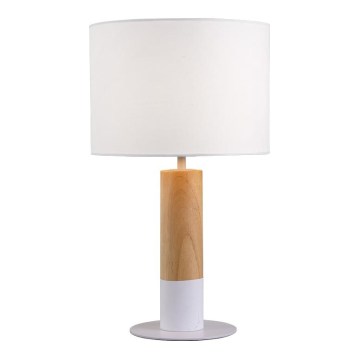 Bordlampe CARROL 1xE27/40W/230V hvid/brun