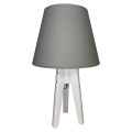 Bordlampe CONE 1xE27/60W/230V hvid/grå