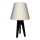 Bordlampe CONE 1xE27/60W/230V wenge cremefarvet