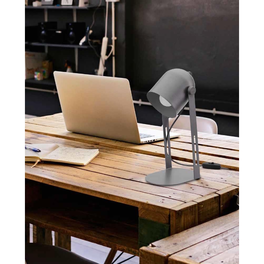 Bordlampe DAVIS 1xE27/60W/230V grå