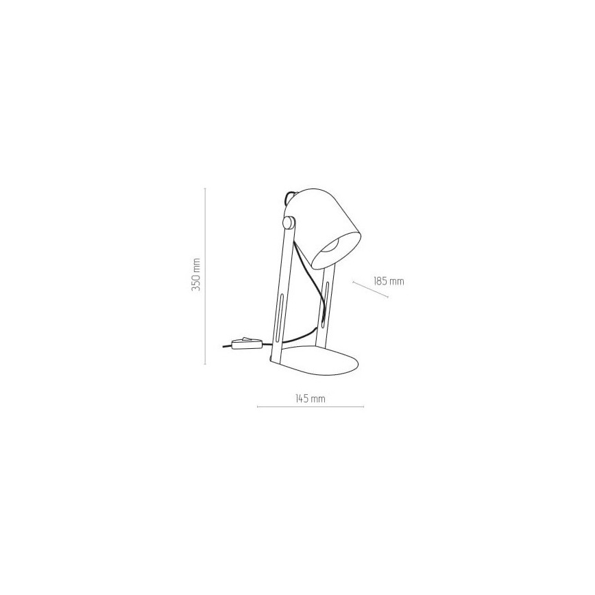Bordlampe DAVIS 1xE27/60W/230V grå