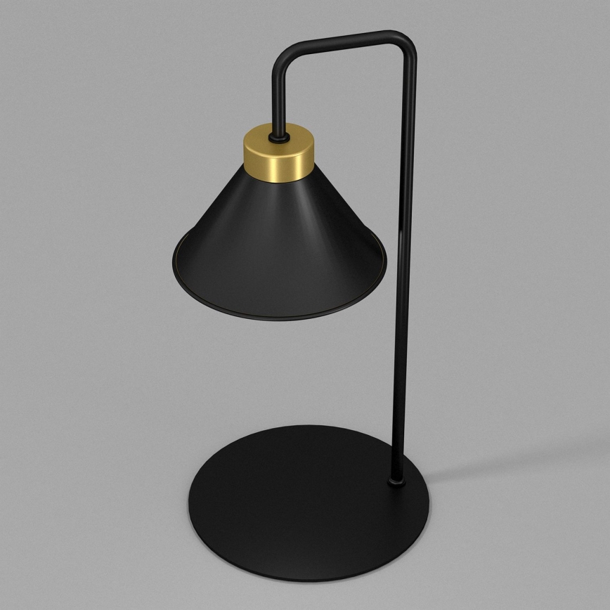 Bordlampe DEMET 1xE27/15W/230V sort/guldfarvet