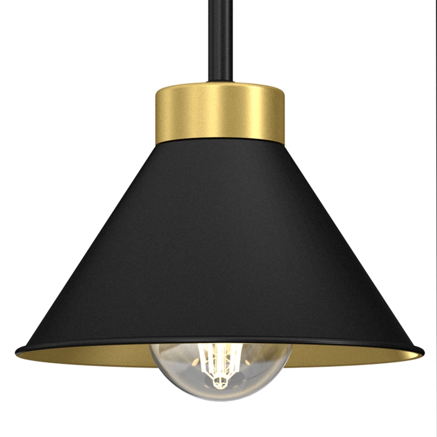 Bordlampe DEMET 1xE27/15W/230V sort/guldfarvet
