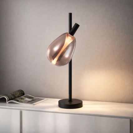 Bordlampe DENSO 1xG9/5W/230V kobber/sort