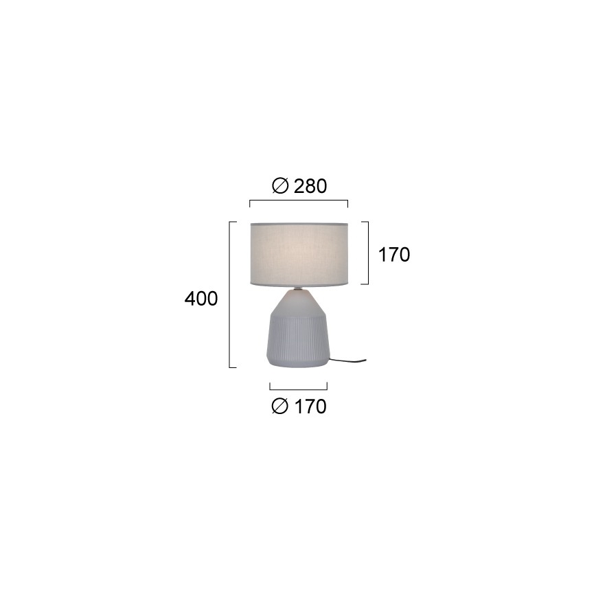 Bordlampe DOLLY 1xE27/25W/230V grå