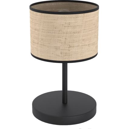 Bordlampe ECO 1xE27/15W/230V beige/rattan