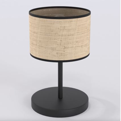 Bordlampe ECO 1xE27/15W/230V beige/rattan