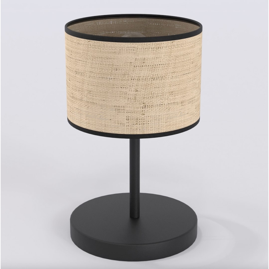 Bordlampe ECO 1xE27/15W/230V beige/rattan