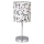 Bordlampe EMILY 1xE14/40W/230V hvid/skinnende krom