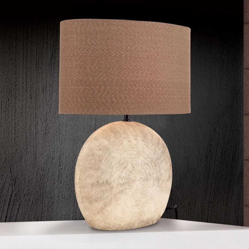 Bordlampe ETHNO 1xE27/60W/230V keramik brun/beige