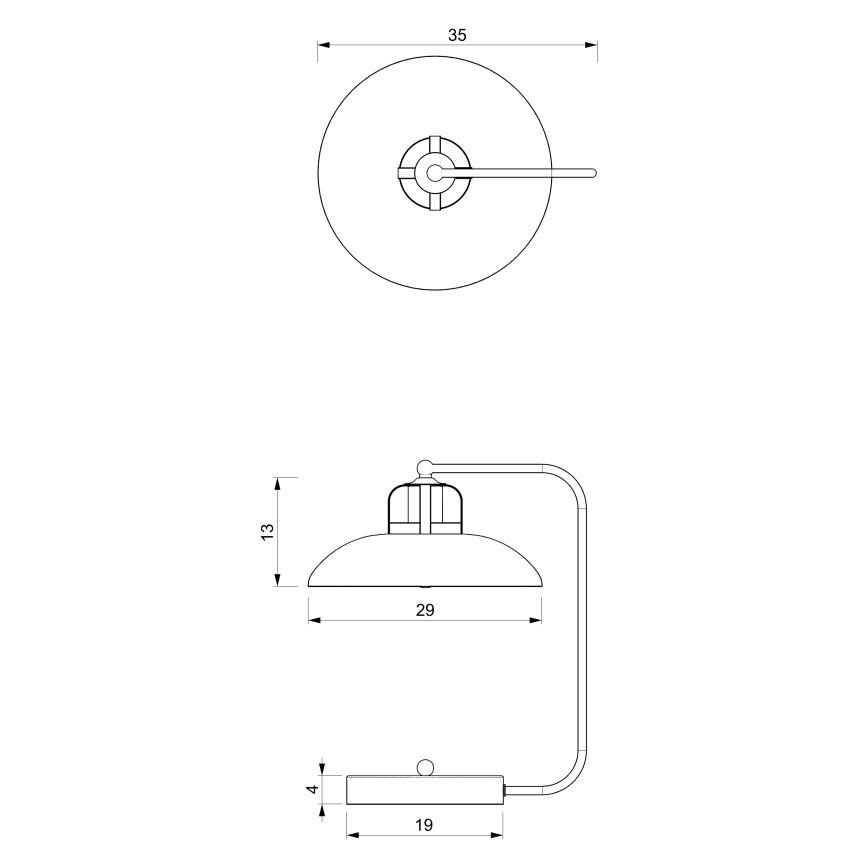 Bordlampe FELIX 1xE27/60W/230V grøn