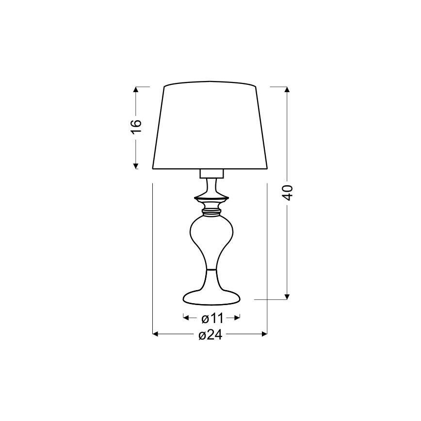 Bordlampe GILLENIA 1xE27/60W/230V