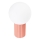 Bordlampe HALO 1xG9/8W/230V diameter 12 cm lyserød