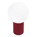 Bordlampe HALO 1xG9/8W/230V diameter 12 cm rød