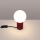 Bordlampe HALO 1xG9/8W/230V diameter 12 cm rød
