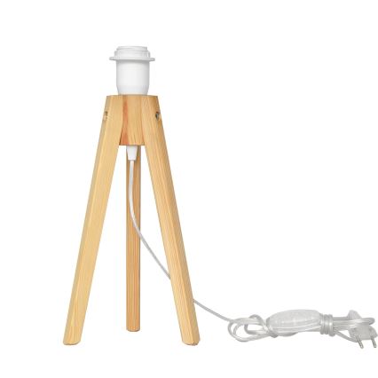 Bordlampe HELEN 1xE27/15W/230V cremefarvet/guldfarvet/fyrretræ