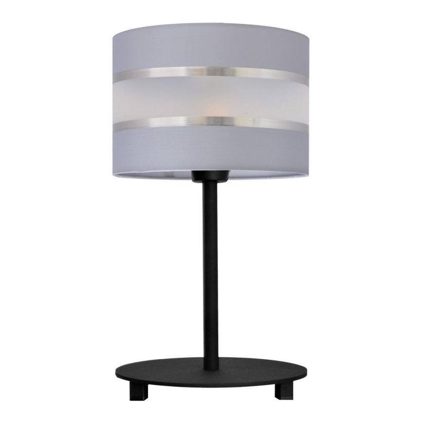 Bordlampe HELEN 1xE27/15W/230V grå/sort