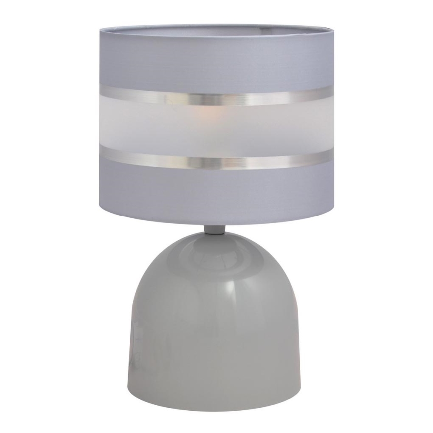 Bordlampe HELEN 1xE27/15W/230V grå/sølvfarvet