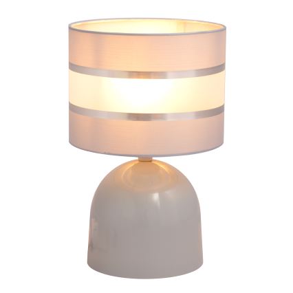 Bordlampe HELEN 1xE27/15W/230V grå/sølvfarvet