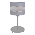 Bordlampe HELEN 1xE27/15W/230V grå/sølvfarvet