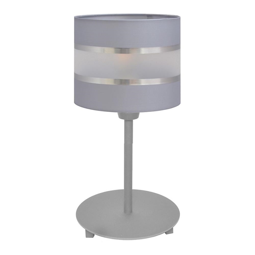 Bordlampe HELEN 1xE27/15W/230V grå/sølvfarvet