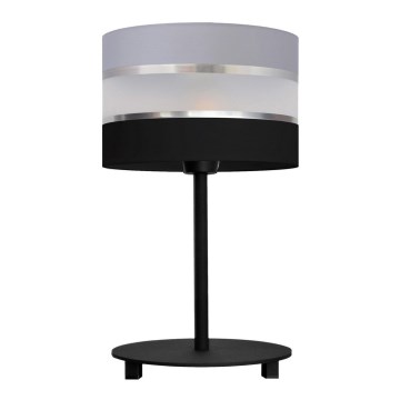 Bordlampe HELEN 1xE27/15W/230V sort/grå/sølvfarvet