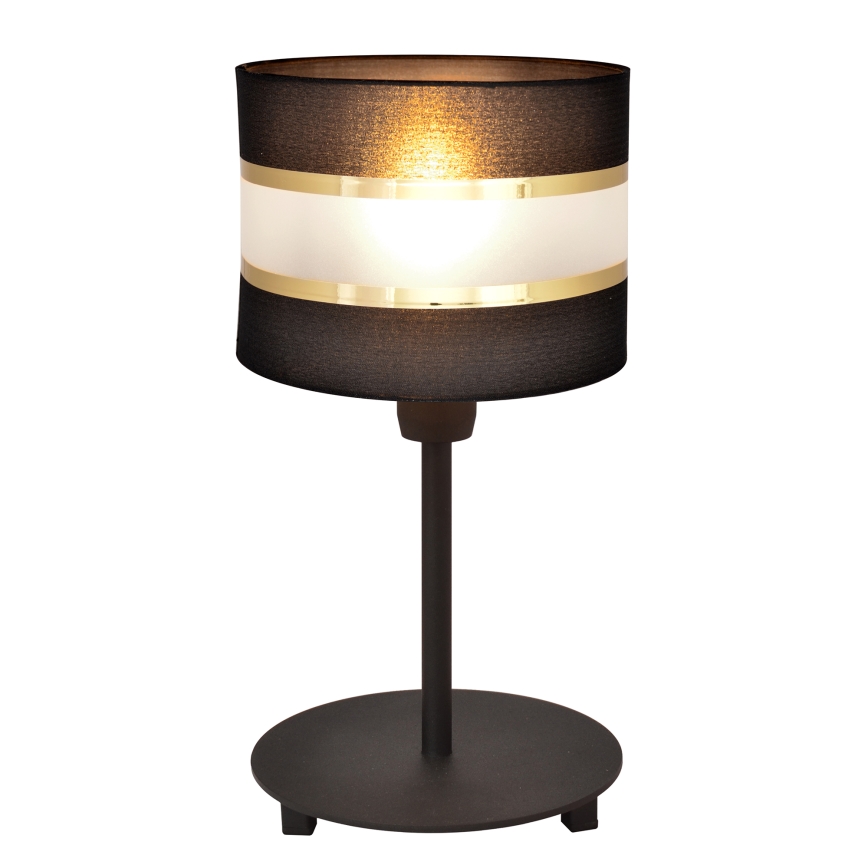 Bordlampe HELEN 1xE27/15W/230V sort/gylden