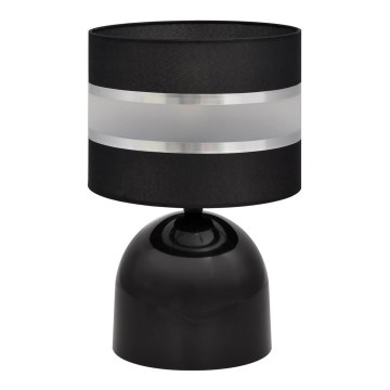 Bordlampe HELEN 1xE27/15W/230V sort/sølvfarvet