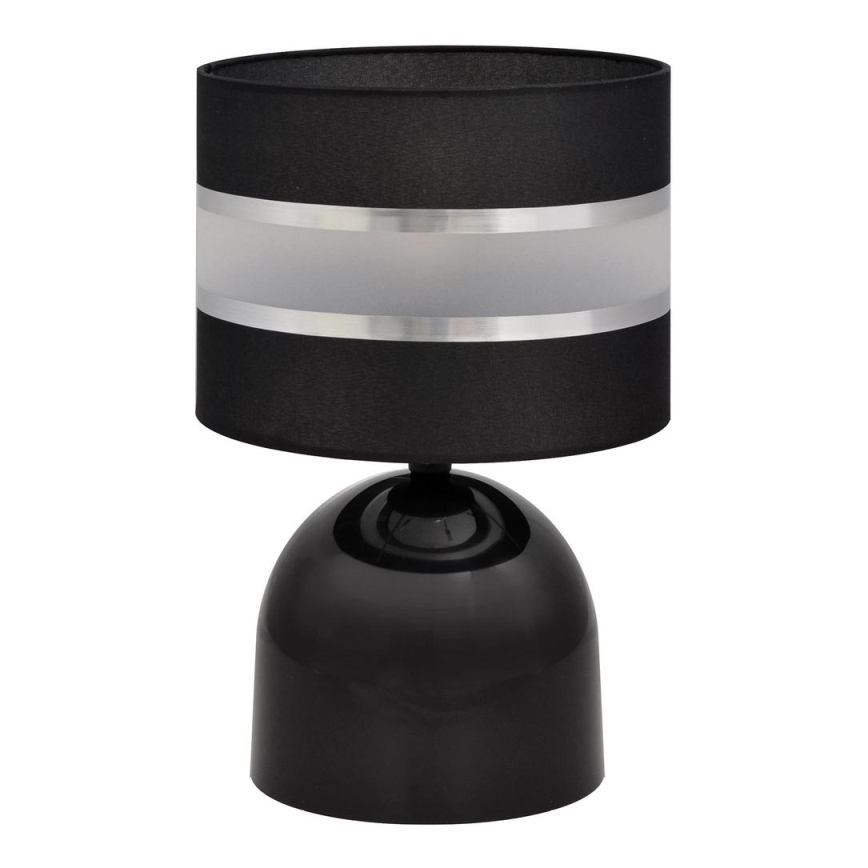 Bordlampe HELEN 1xE27/15W/230V sort/sølvfarvet
