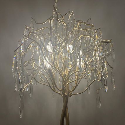 Bordlampe i krystal 5xG9/40W/230V guldfarvet