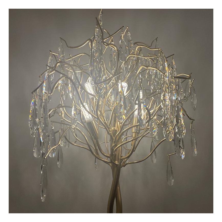 Bordlampe i krystal 5xG9/40W/230V guldfarvet