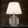 Bordlampe i krystal ALEXIS 1xE27/60W/230V cremefarvet/guldfarvet/transparent