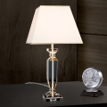 Bordlampe i krystal POKAL 1xE27/60W/230V cremefarvet/transparent