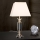 Bordlampe i krystal POKAL 1xE27/60W/230V cremefarvet/transparent
