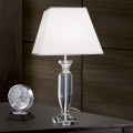 Bordlampe i krystal POKAL 1xE27/60W/230V hvid/transparent