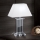 Bordlampe i krystal VERONIQUE 1xE27/60W/230V hvid/krom