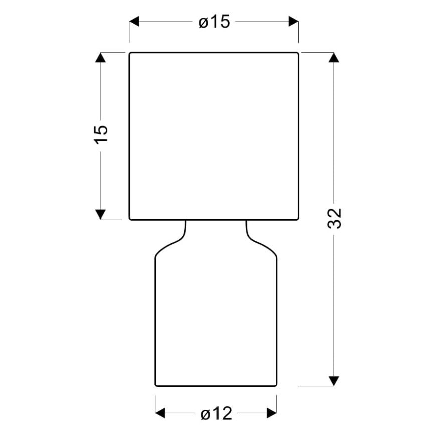 Bordlampe INER 1xE14/40W/230V grå