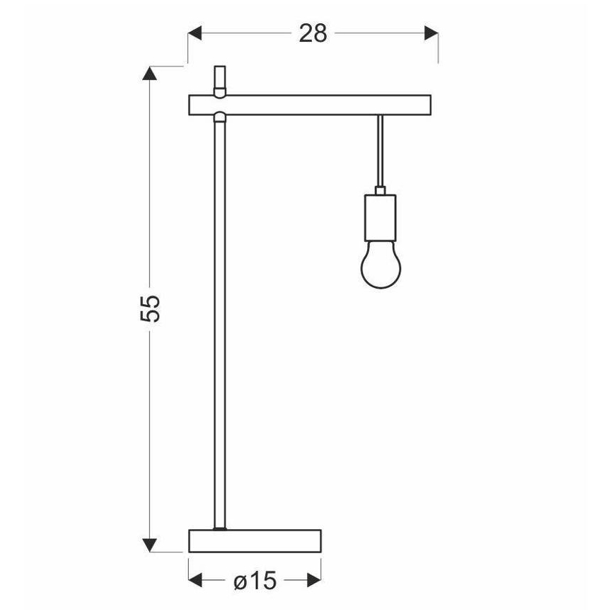 Bordlampe IZZY 1xE27/60W/230V