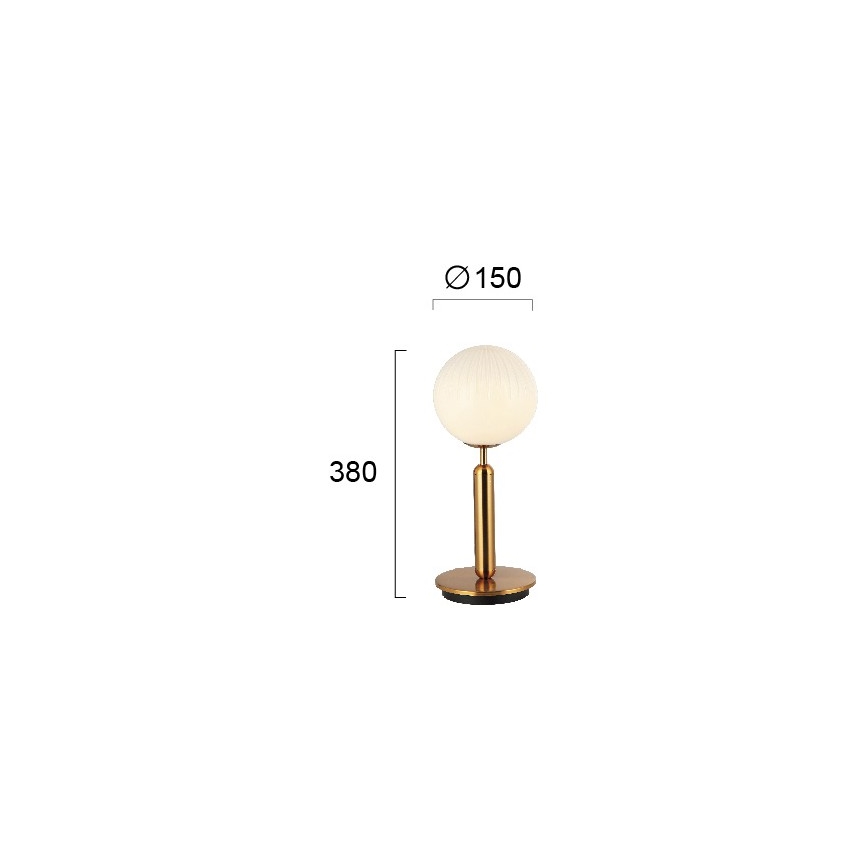 Bordlampe JOLIN 1xG9/5W/230V, guldfarvet