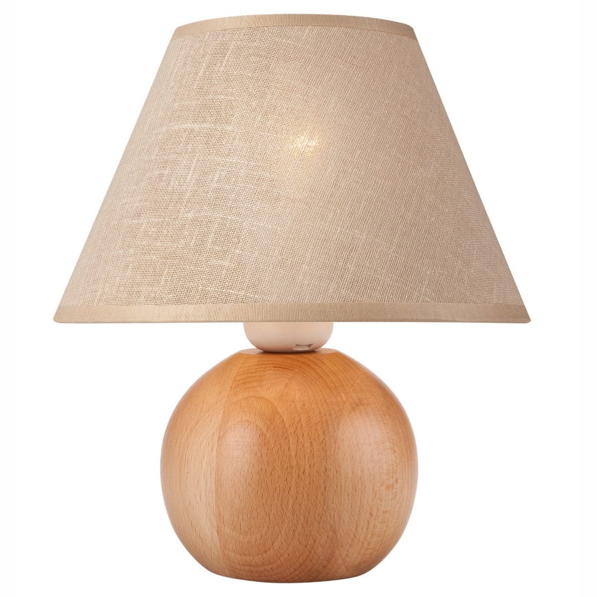 Bordlampe JUTA 1xE27/60W/230V bøg