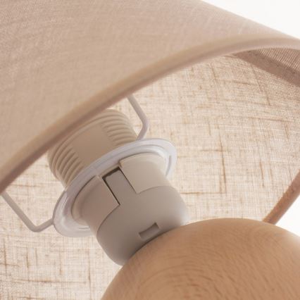 Bordlampe JUTA 1xE27/60W/230V bøg